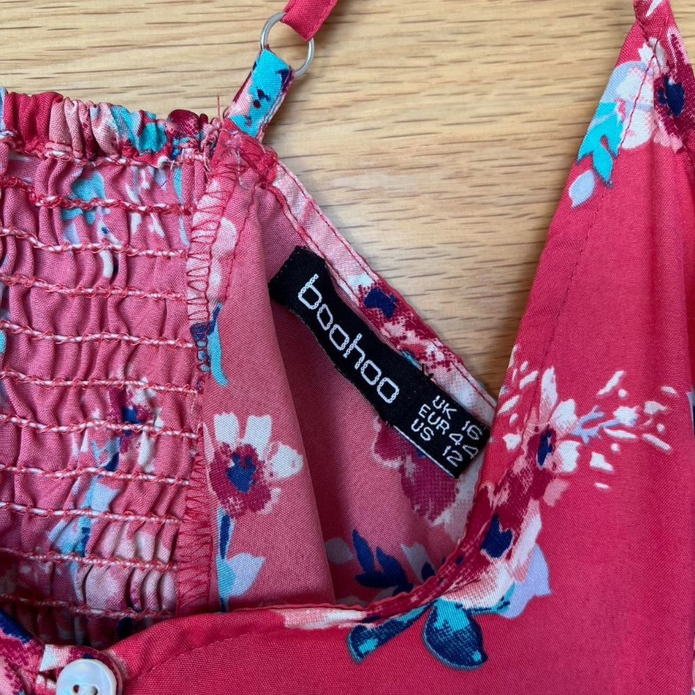 Boohoo Womens Pink Crop-top